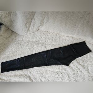 Emily Hsu Metallic/sparkle black leggings